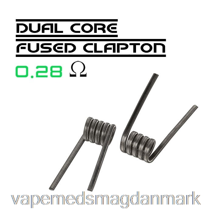 Vape Juice Wotofo Comp Wire - Præbyggede Spooler 0,28 Ohm Dual Core Fused Clapton - Pakke Med 10 Stk.